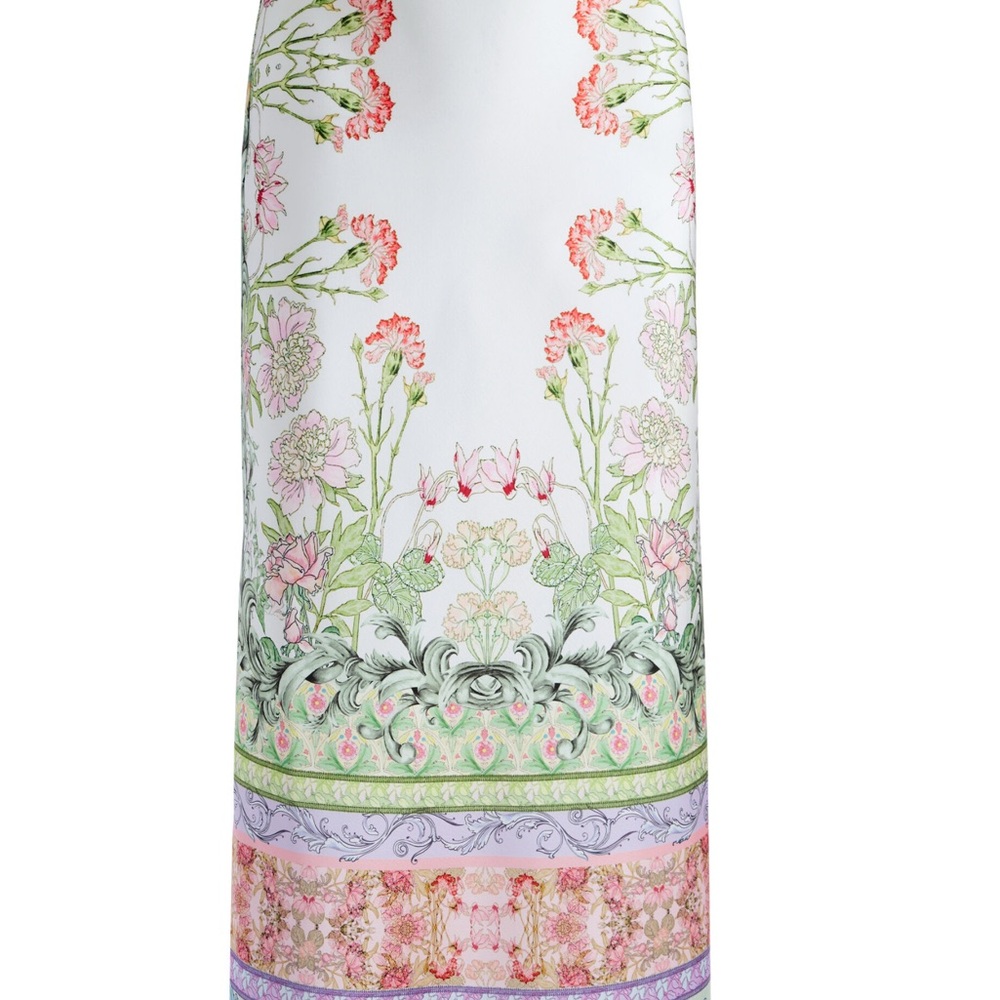 Alice + Olivia Cream Floral Skirt